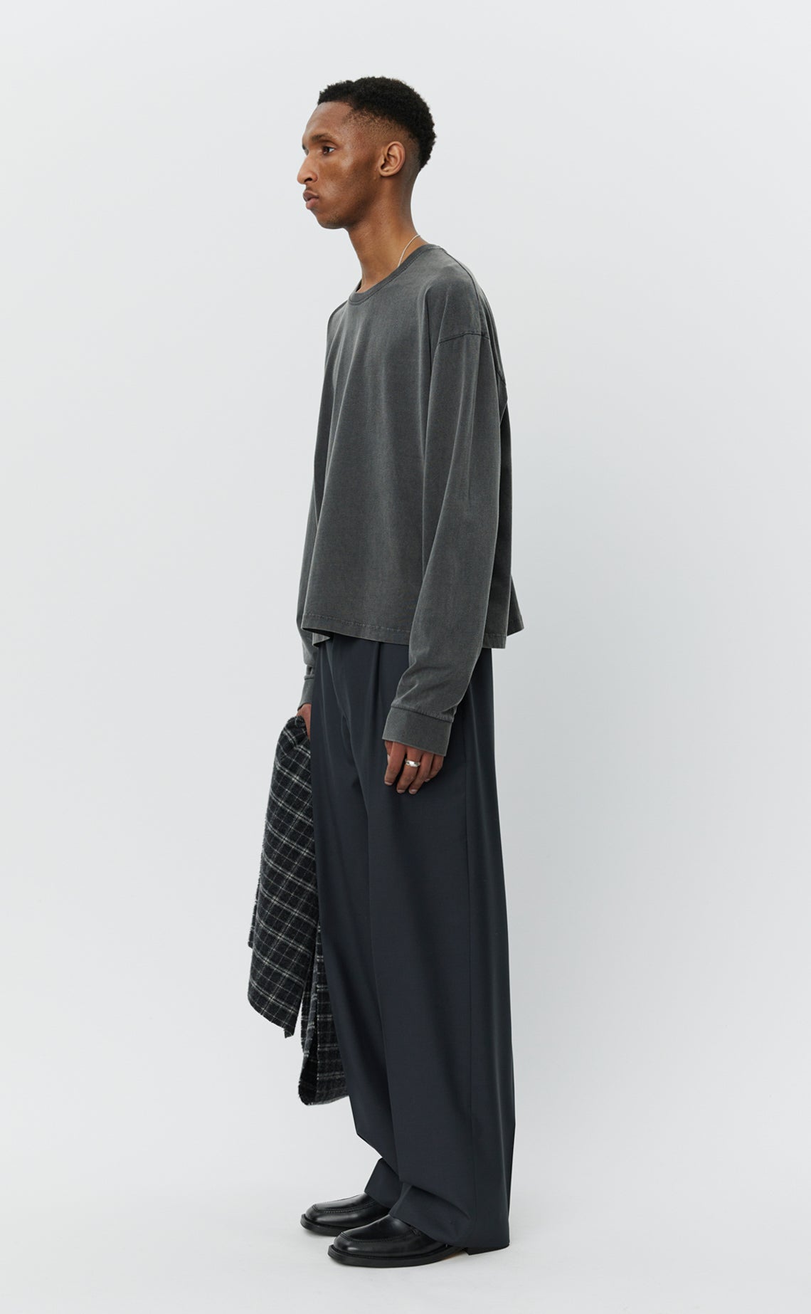 MFPEN - Relaxed LS tee washed graphite MFPEN