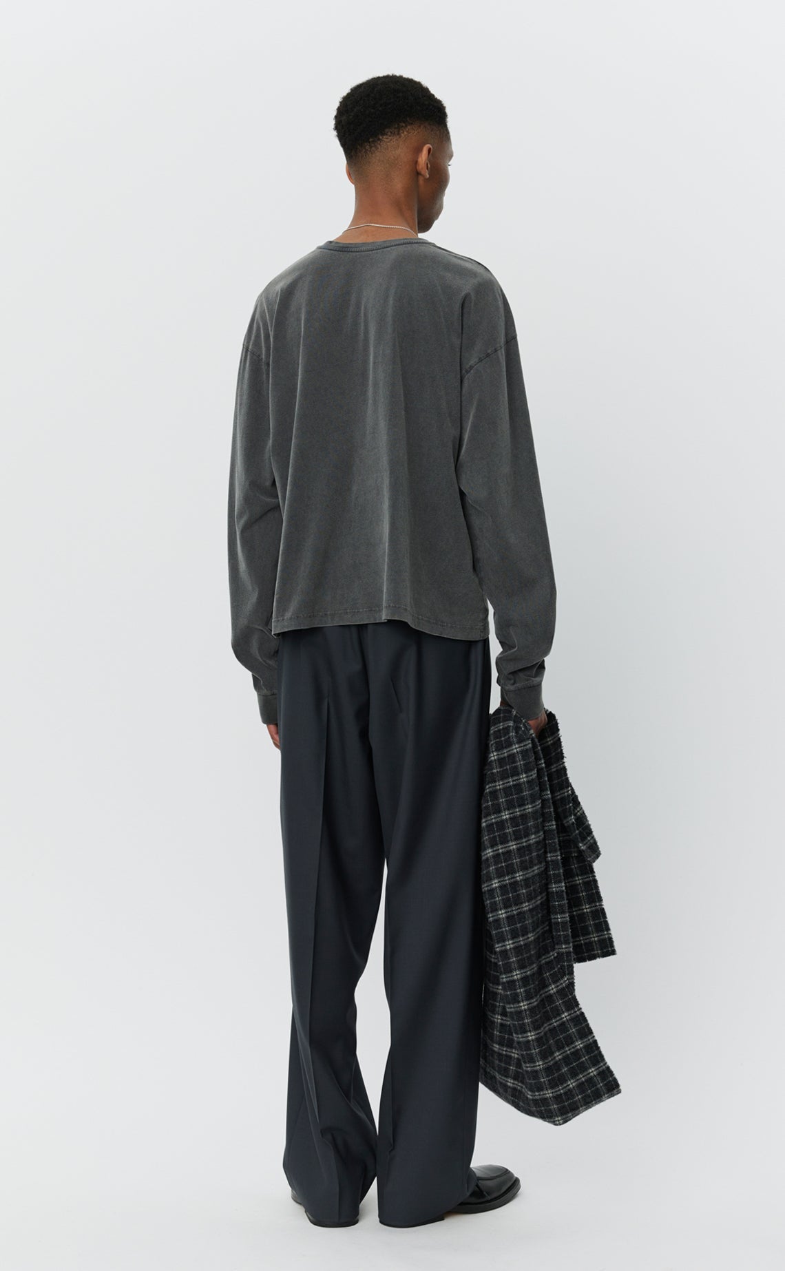 MFPEN - Relaxed LS tee washed graphite MFPEN