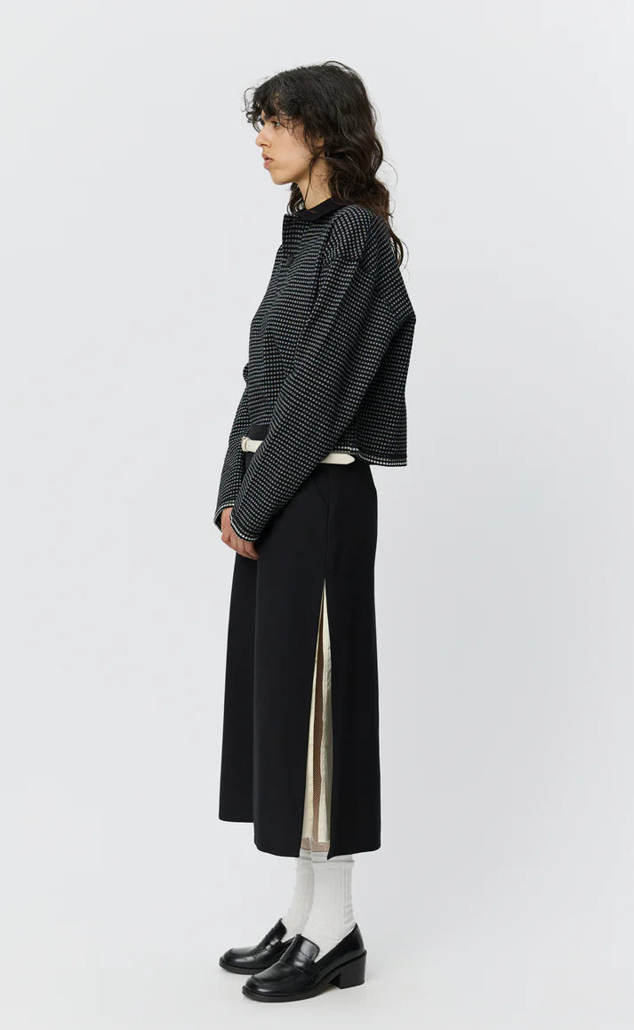 MFPEN - Tab skirt muted black