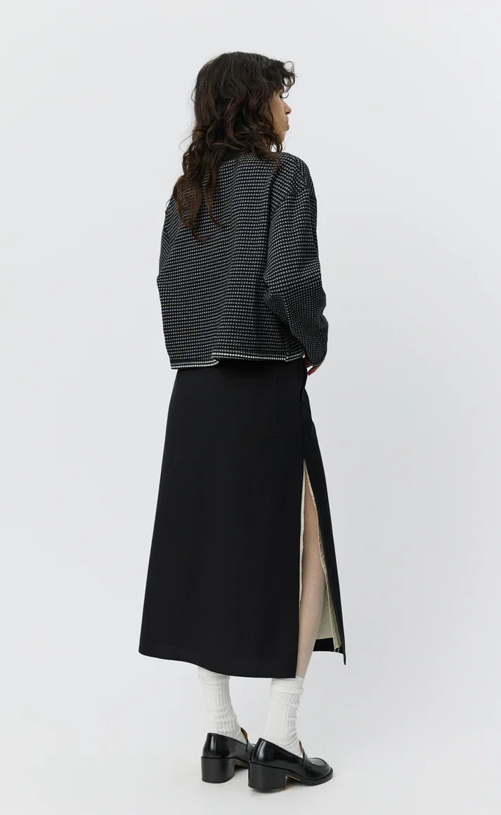 MFPEN - Tab skirt muted black