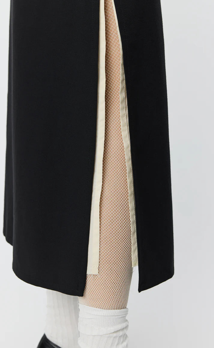 MFPEN - Tab skirt muted black