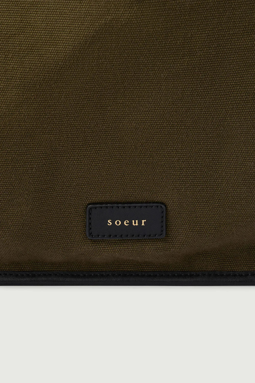 SOEUR - Sac darlington kaki noir