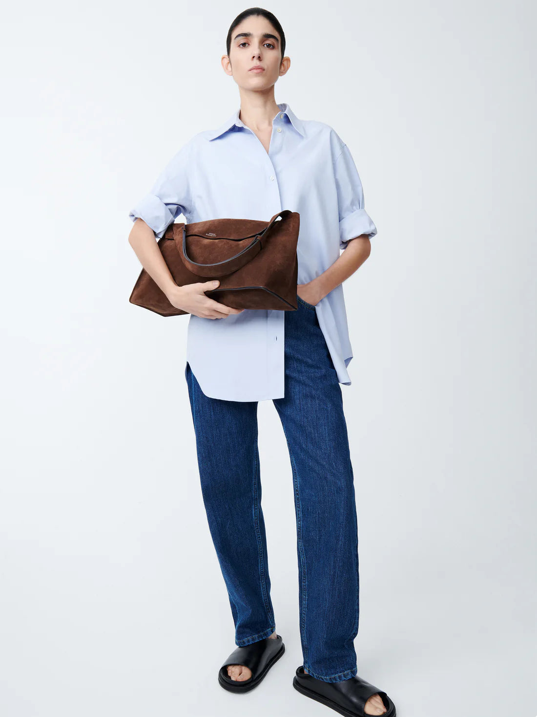 STUDIO NICHOLSON - Bag shiboru vesuvio suede STUDIO NICHOLSON
