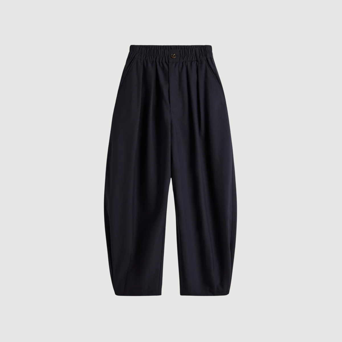 SOEUR - Pantalon ample ajustable en laine Vernon bleu