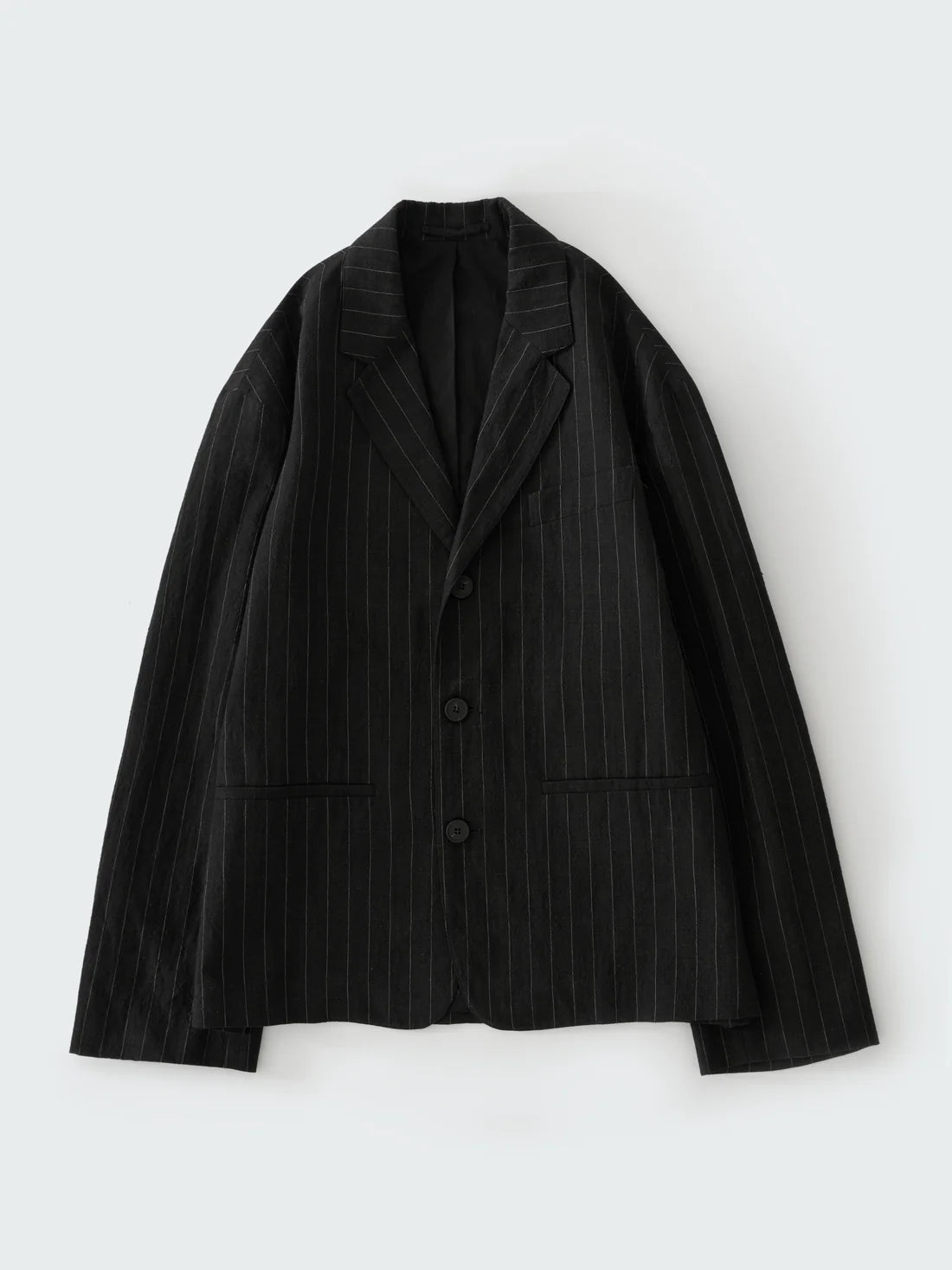 STUDIO NICHOLSON - Veste sorst black stripes