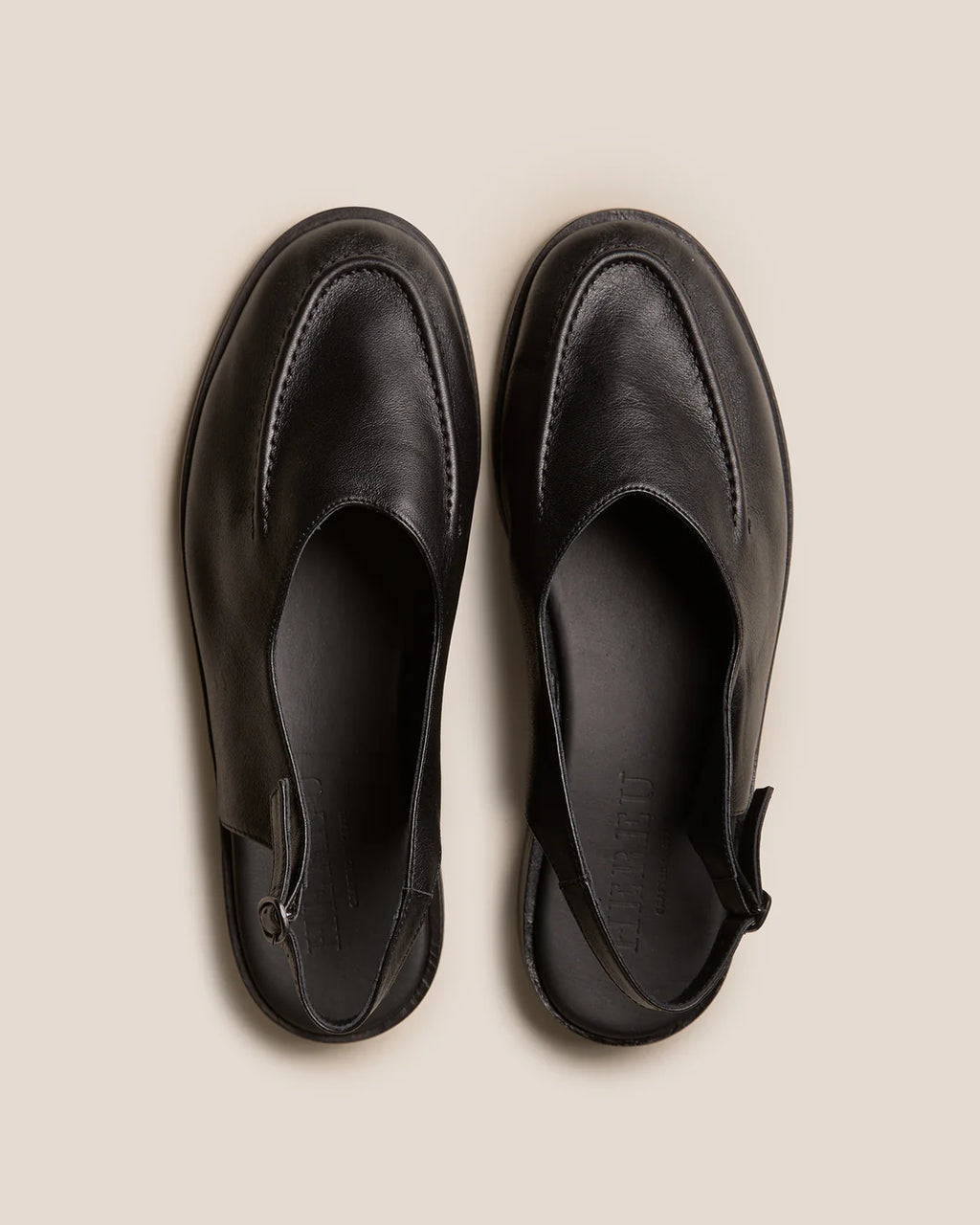 HEREU - Juliol slingback loafer black