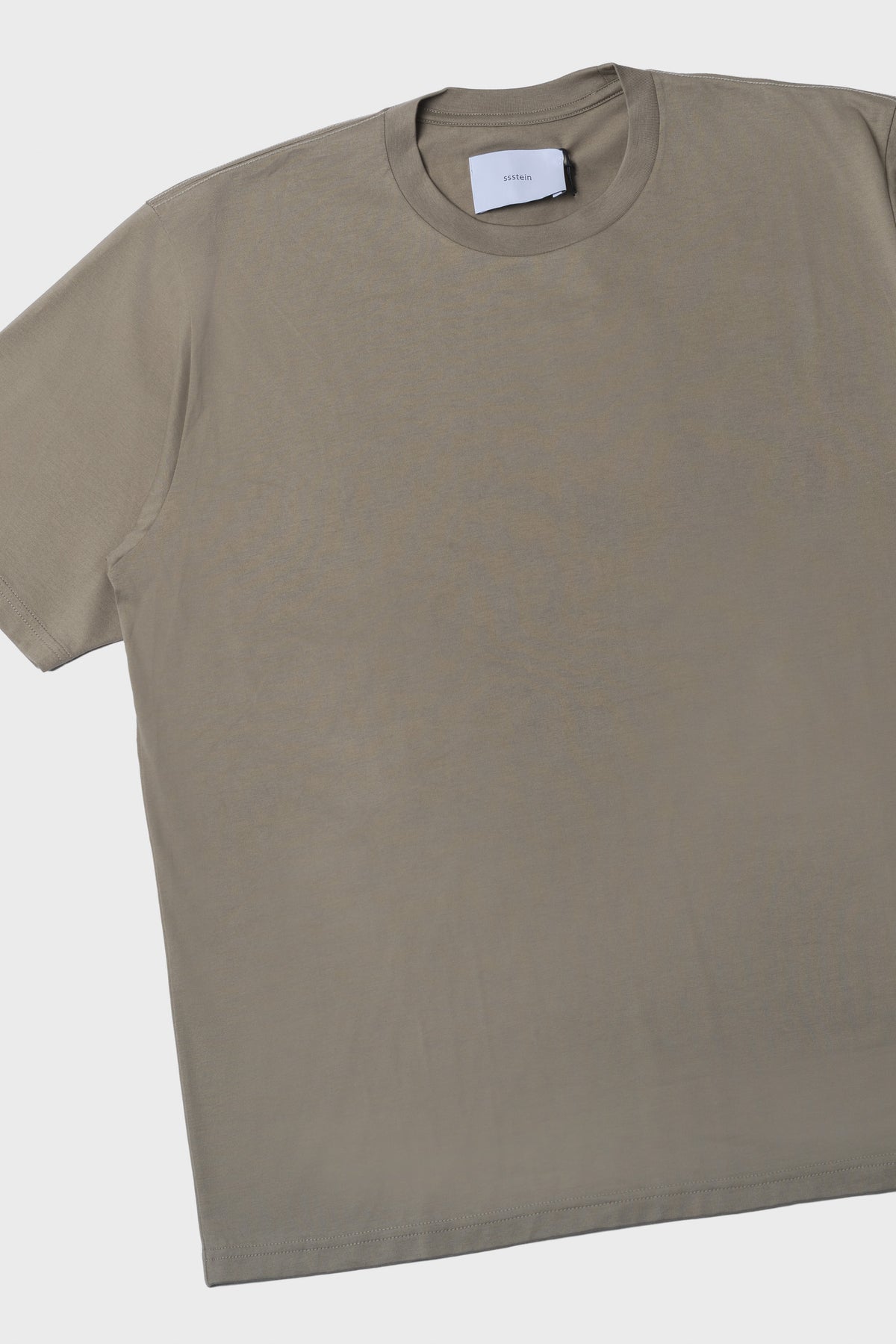SSSTEIN - Suvin cotton basic tee khaki