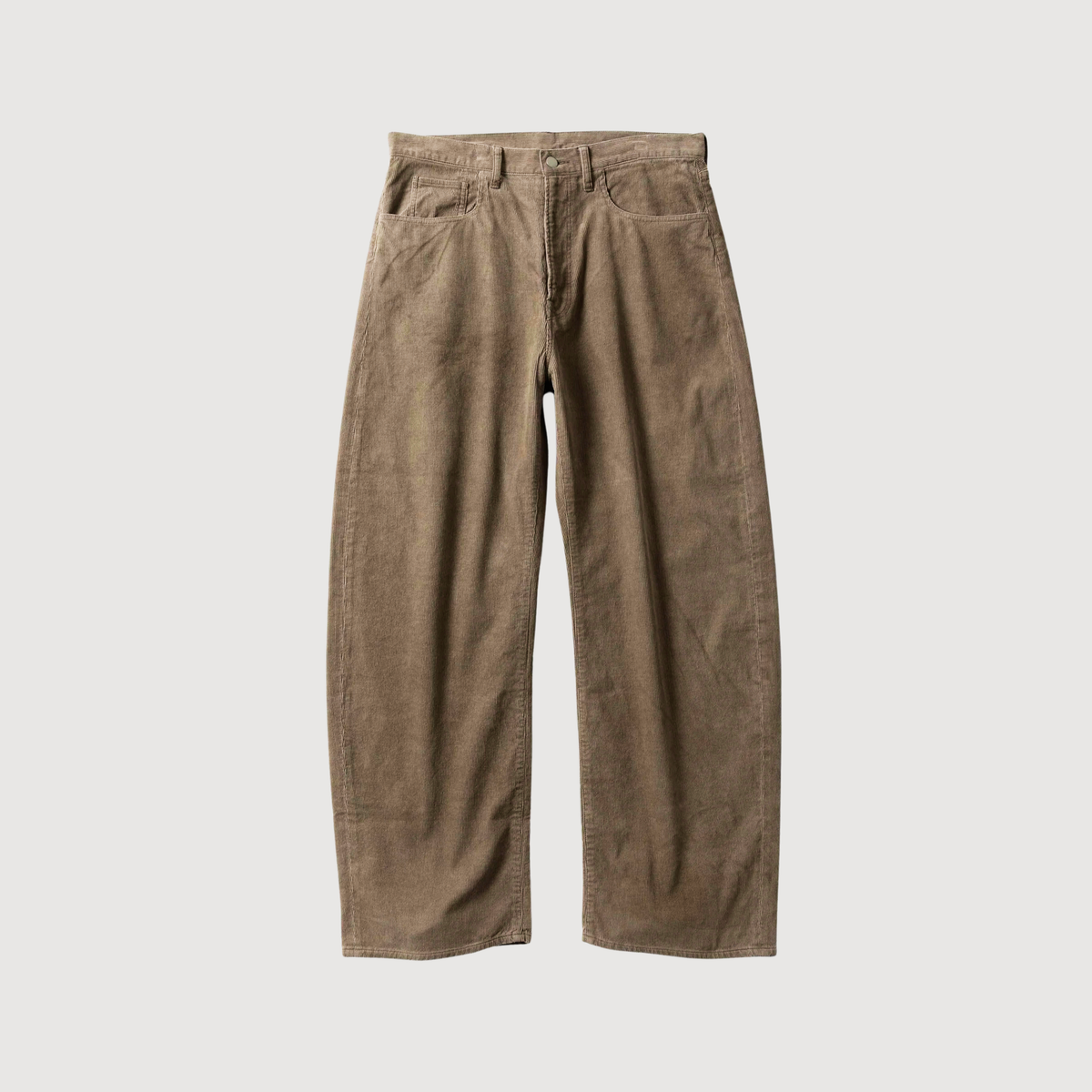 SSSTEIN - Vintage corduroy round pants taupe