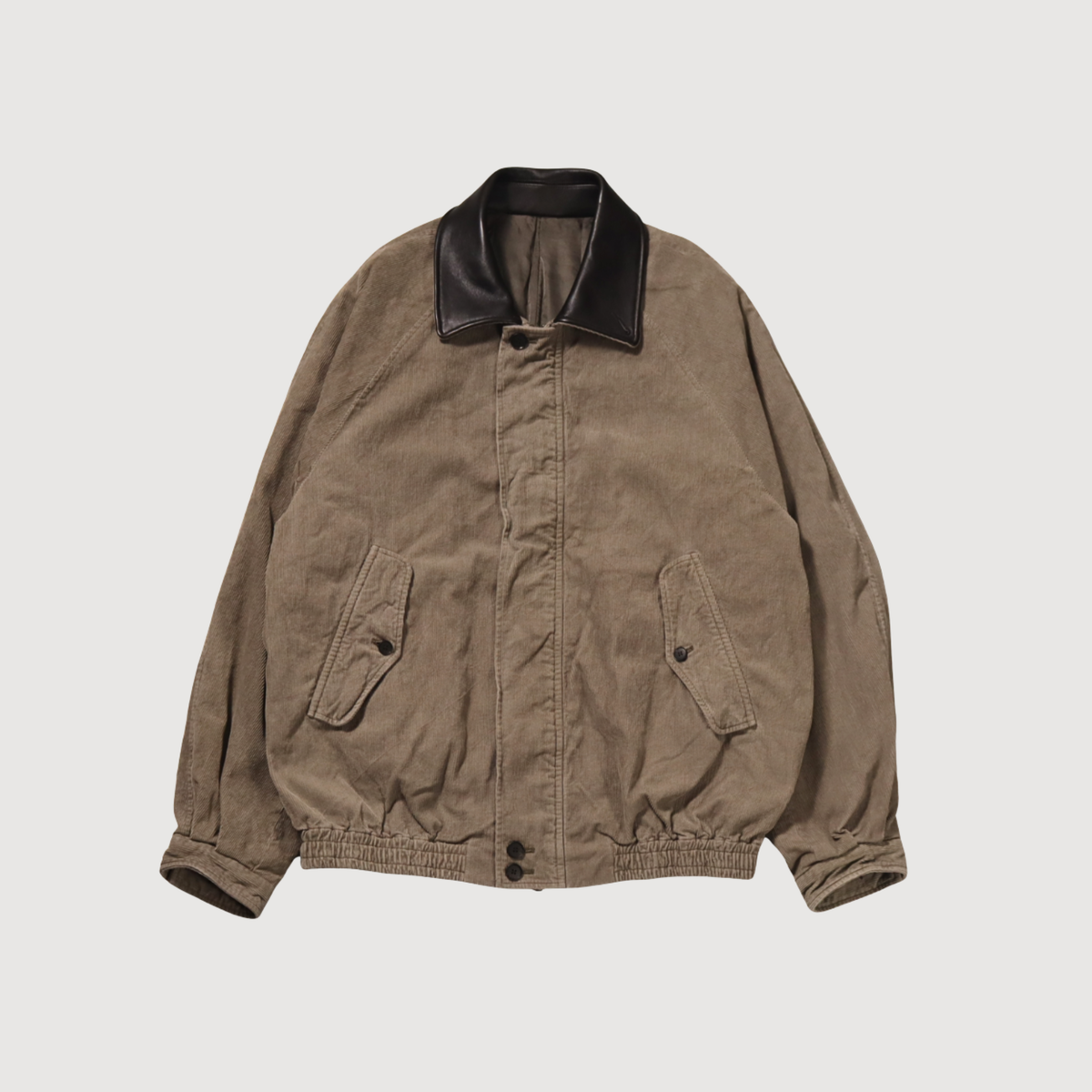 SSSTEIN - Vintage corduroy zip jacket taupe