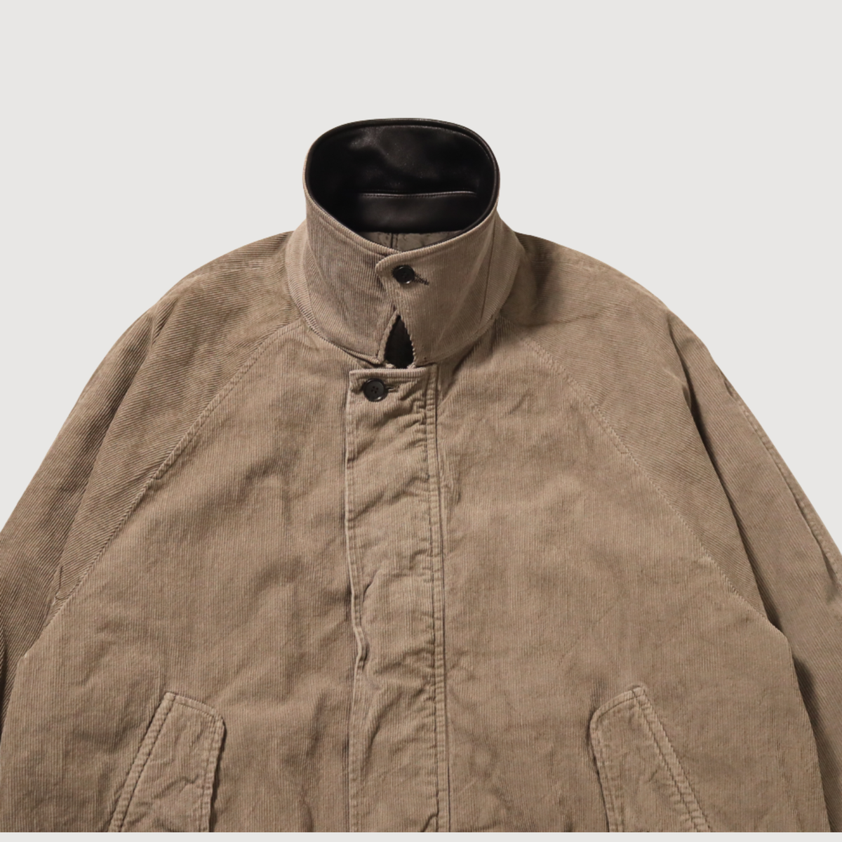 SSSTEIN - Vintage corduroy zip jacket taupe