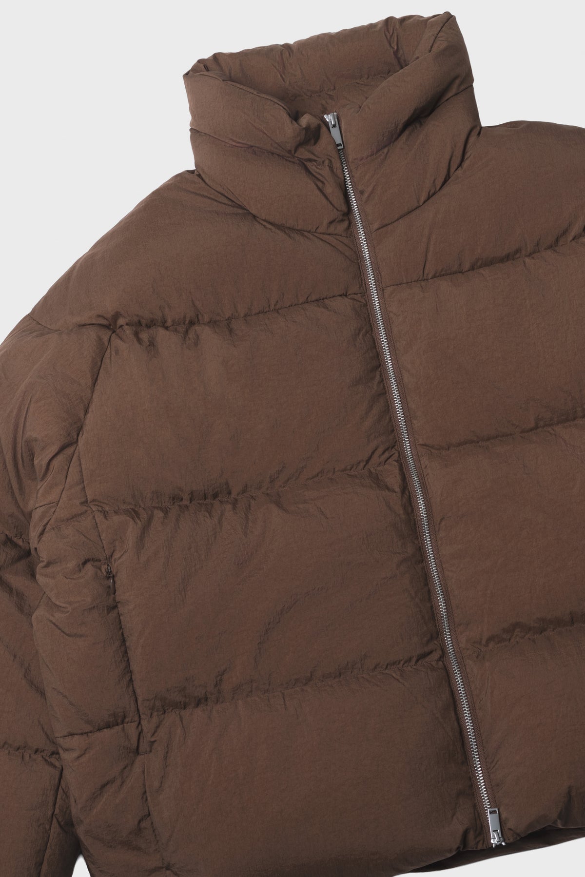 STUDIO NICHOLSON - Massey crinckle nylon Taupe