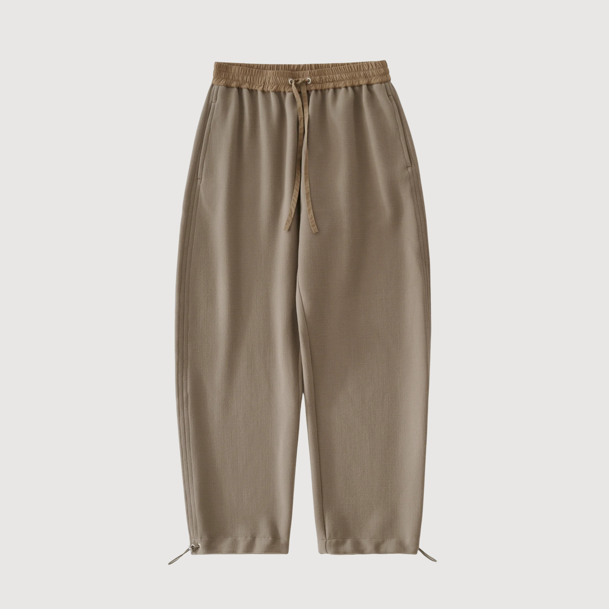 STUDIO NICHOLSON - Farr Wool Drawstring Pant Taupe