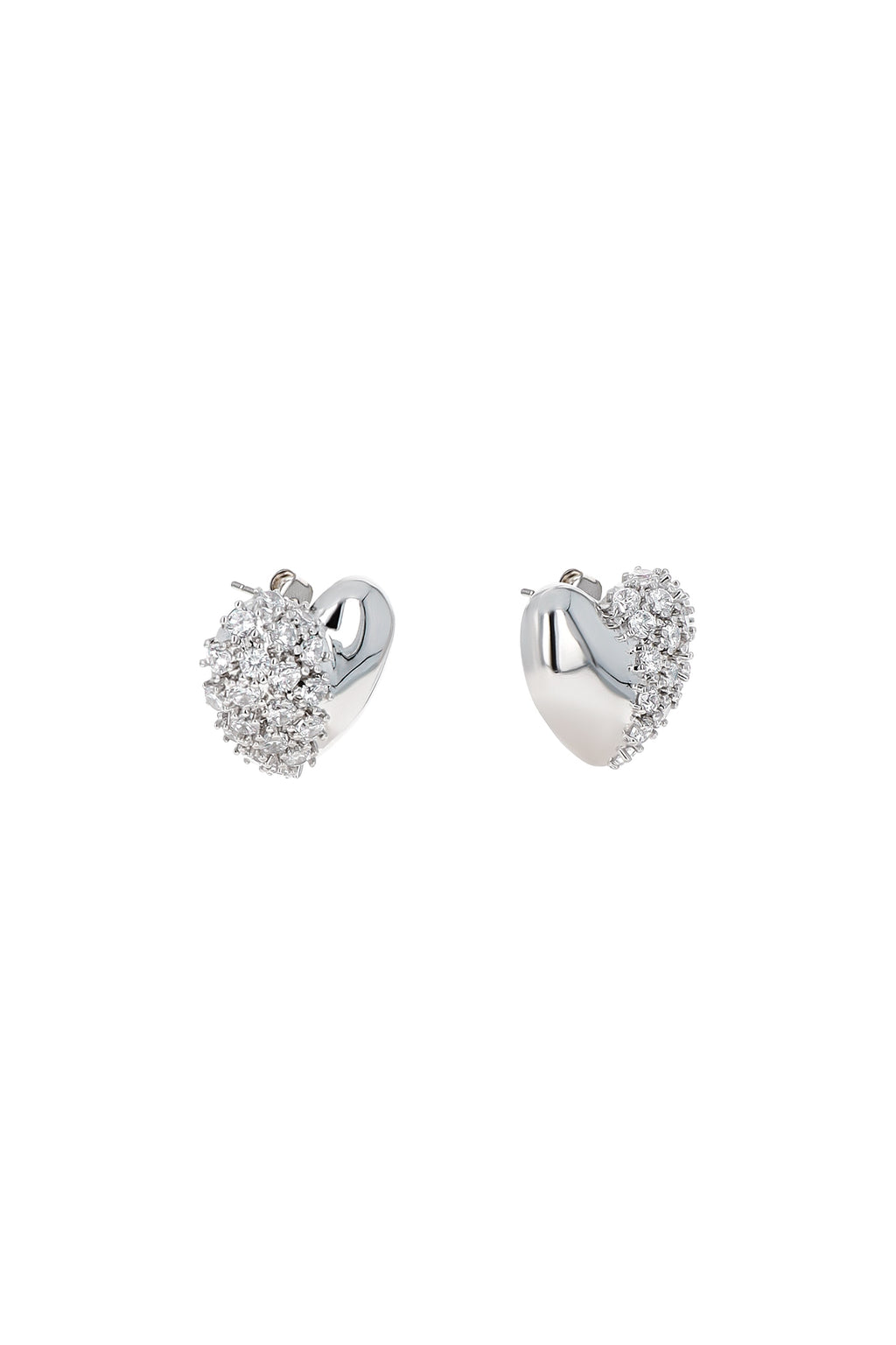 JUSTINE CLENQUET - siam earrings cristal palladium JUSTINE CLENQUET
