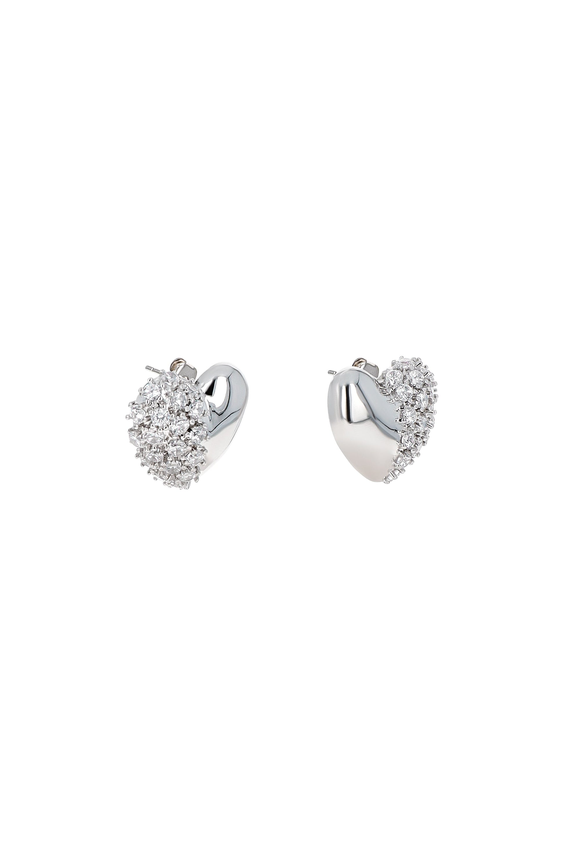 JUSTINE CLENQUET - siam earrings cristal palladium JUSTINE CLENQUET