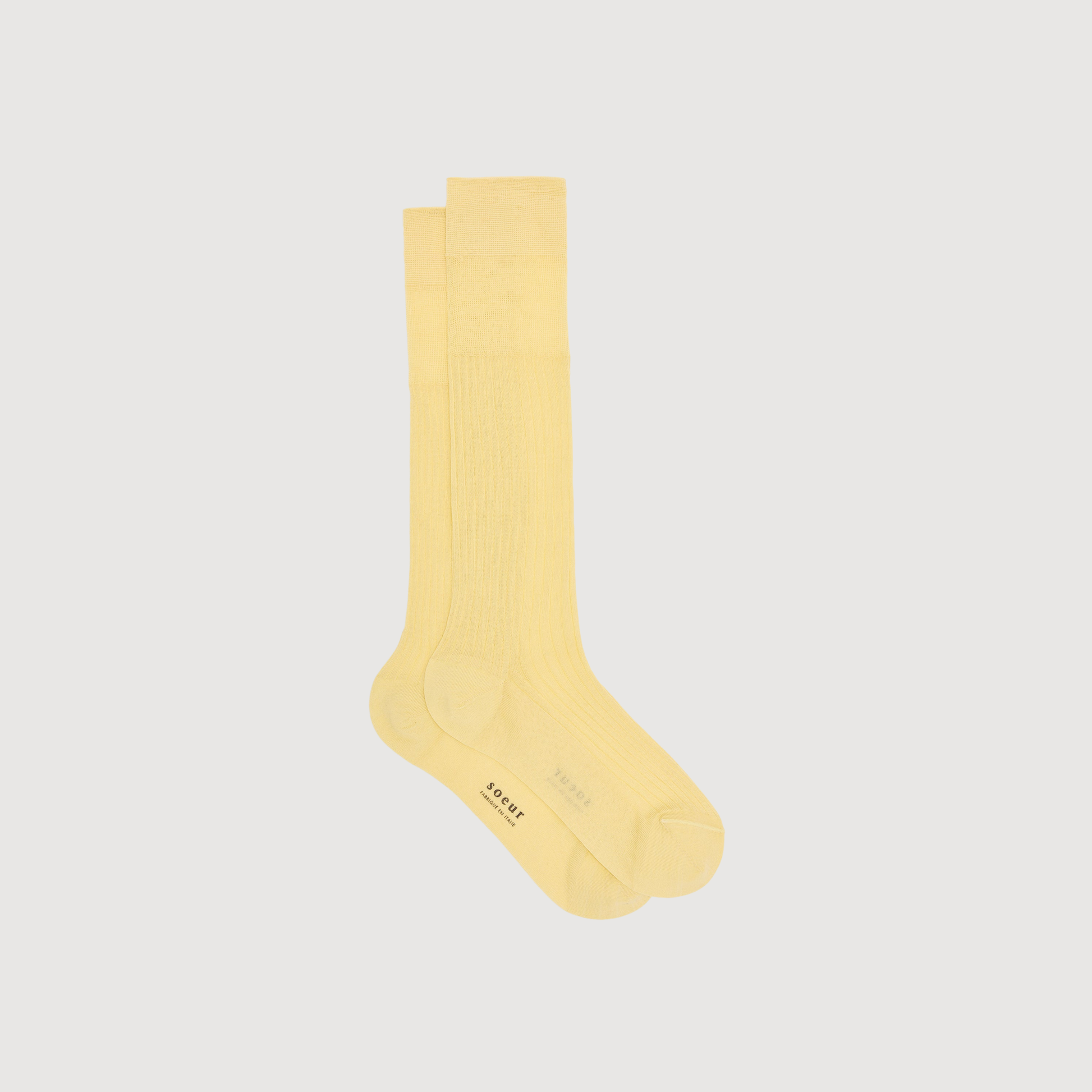 SOEUR - Chaussettes Bach jaune pale