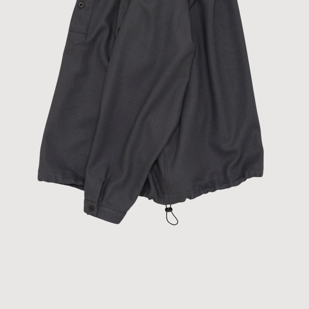 Still by hand - Wool shirt anorak Charcoal SH06263OS