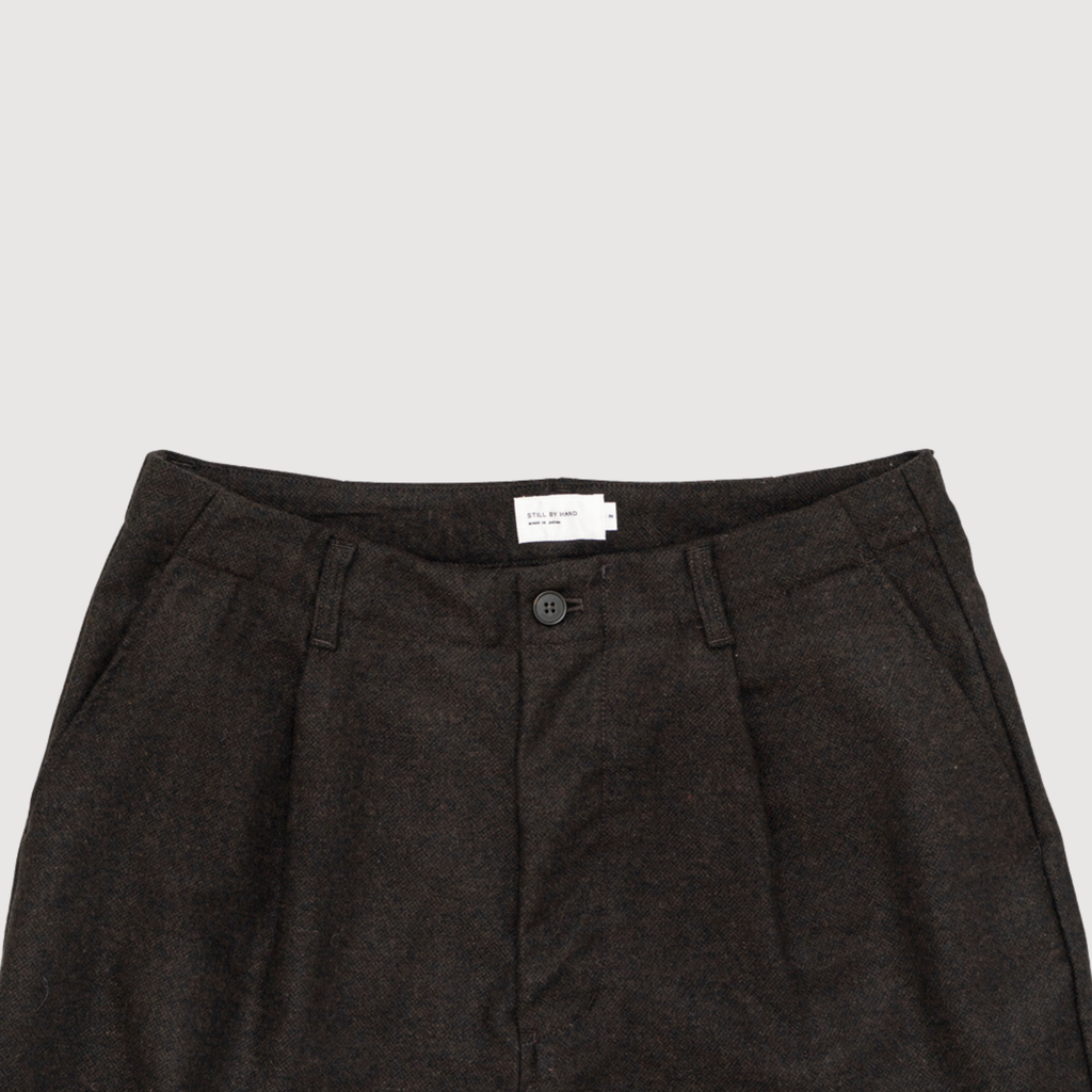 Still by hand - W/N wide pants Dark brown PT08263OS