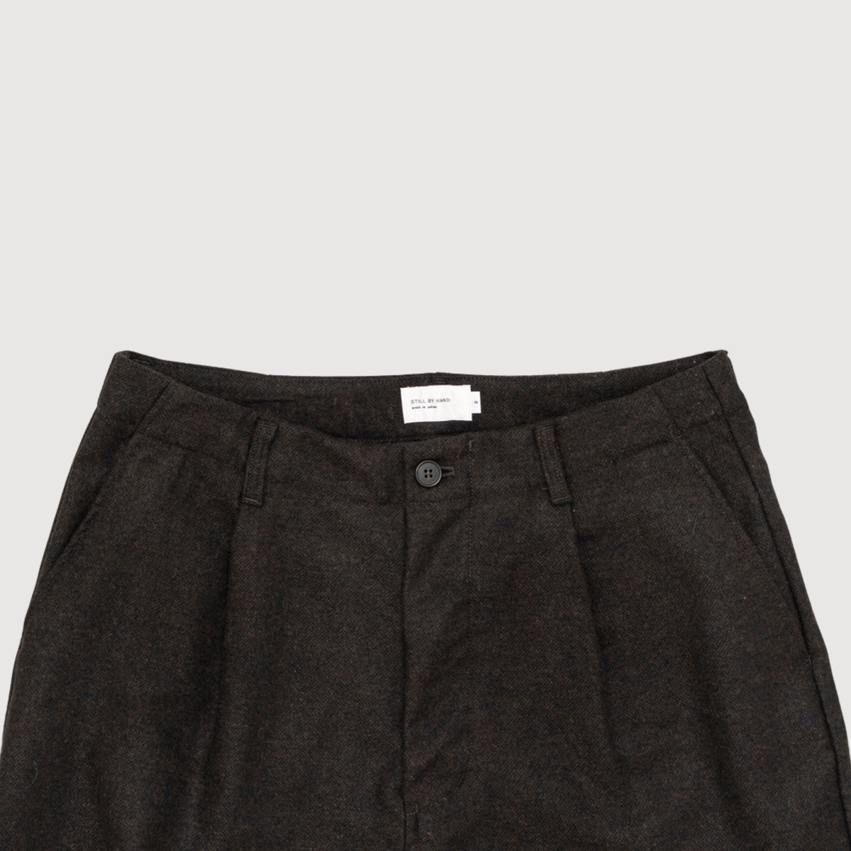 Still by hand - W/N wide pants Dark brown PT08263OS