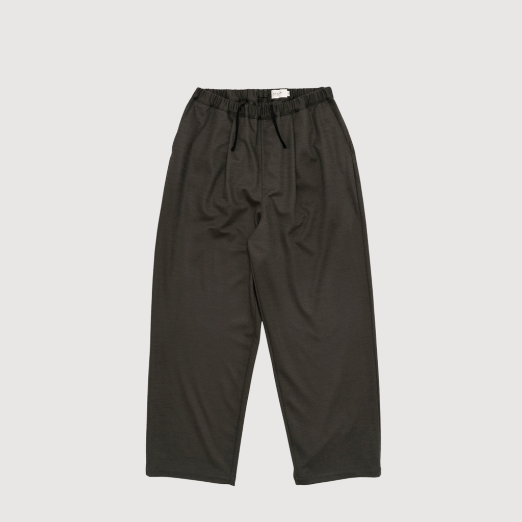 Still by hand - Wide jersey pants Brown charcoal CS06263OS