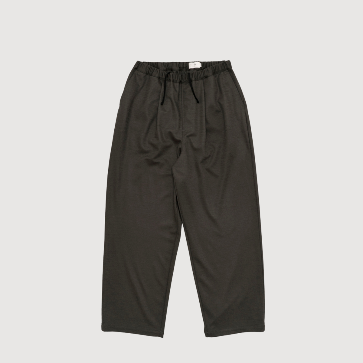 Still by hand - Wide jersey pants Brown charcoal CS06263OS