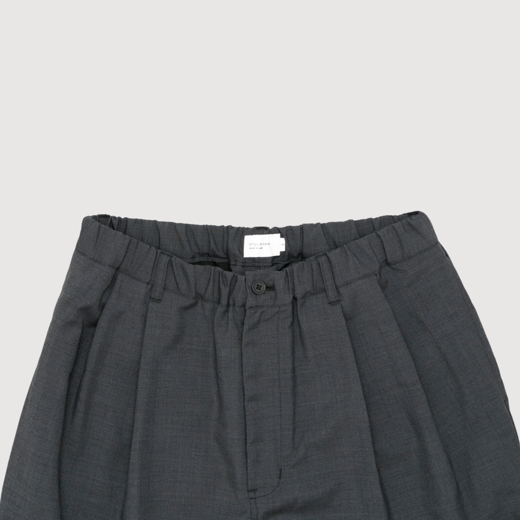 Still by hand - Relaxed 2 pleat pants Charcoal PT01263OS