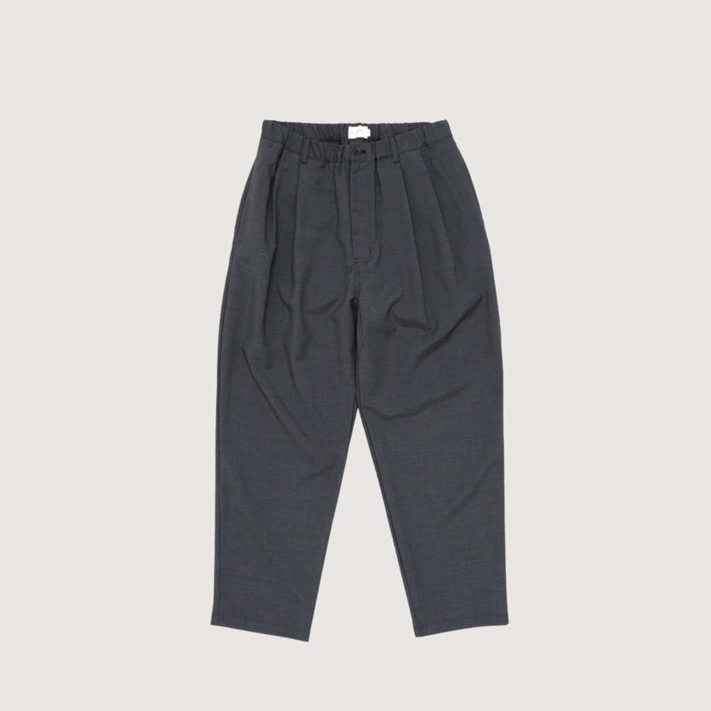 Still by hand - Relaxed 2 pleat pants Charcoal PT01263OS