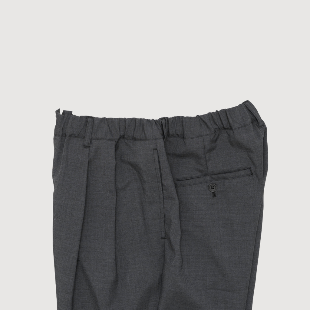 Still by hand - Relaxed 2 pleat pants Charcoal PT01263OS