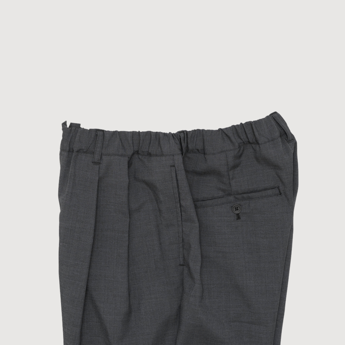 Still by hand - Relaxed 2 pleat pants Charcoal PT01263OS