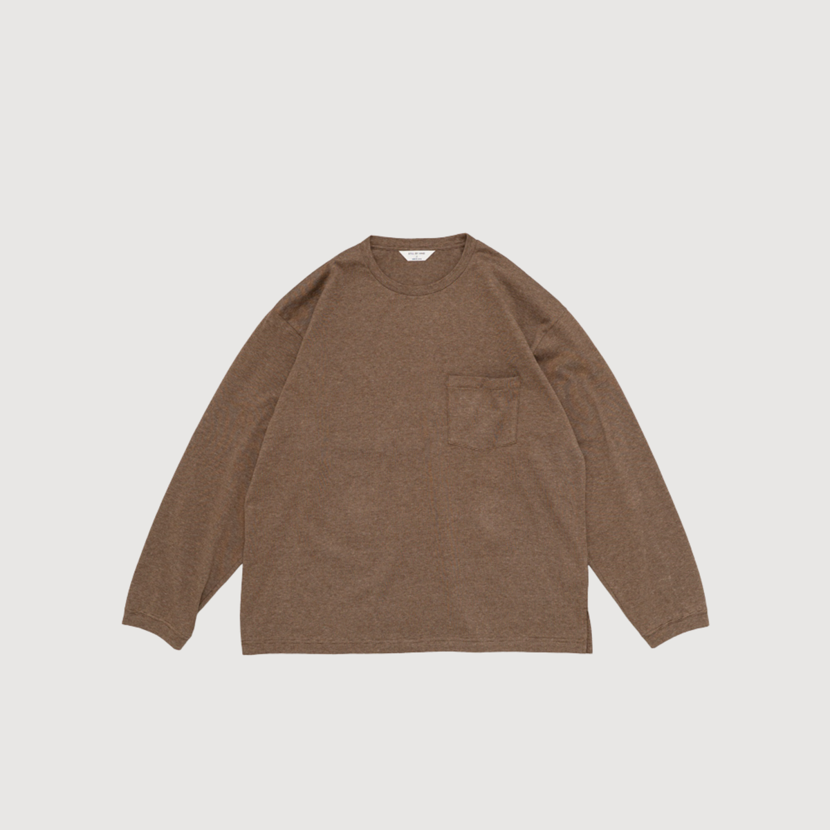 Still by hand - Loose pocket long sleeve mocha CS04263OS