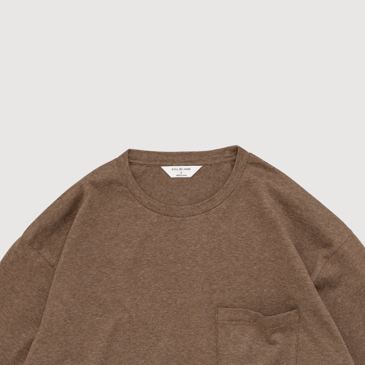 Still by hand - Loose pocket long sleeve mocha CS04263OS