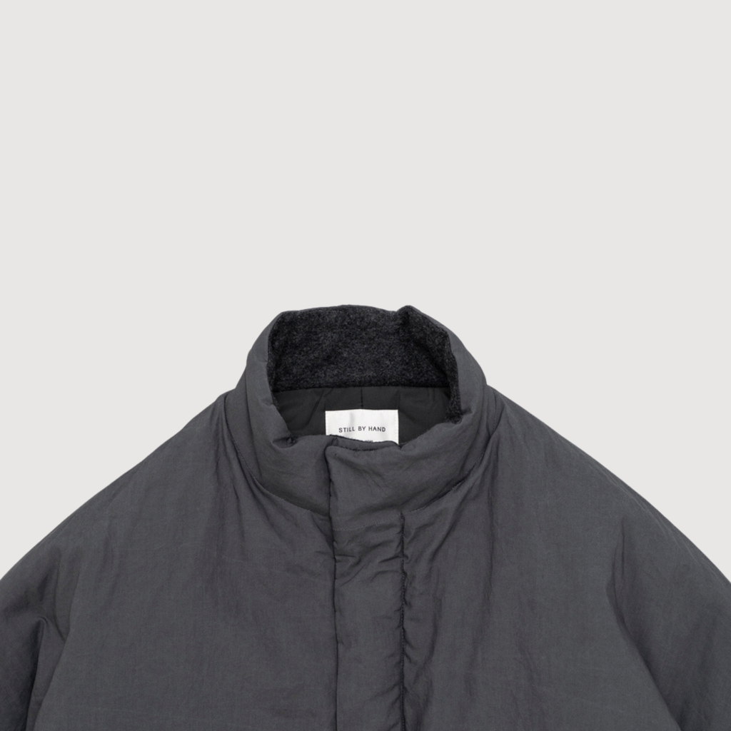 Still by hand - Dolman sleeve padded blouson Slate blue BL01263OS