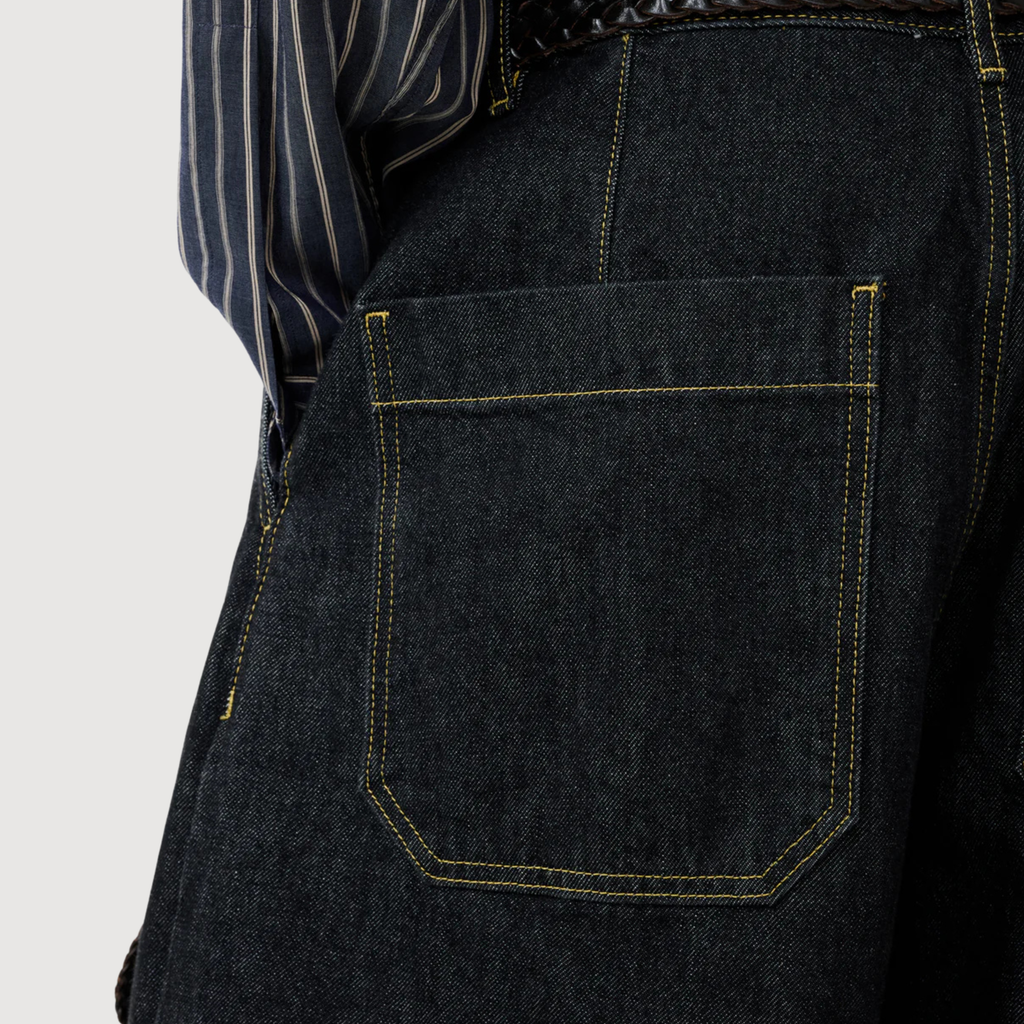 STUDIO NICHOLSON - Puch Italian Wide Leg Denim Pant