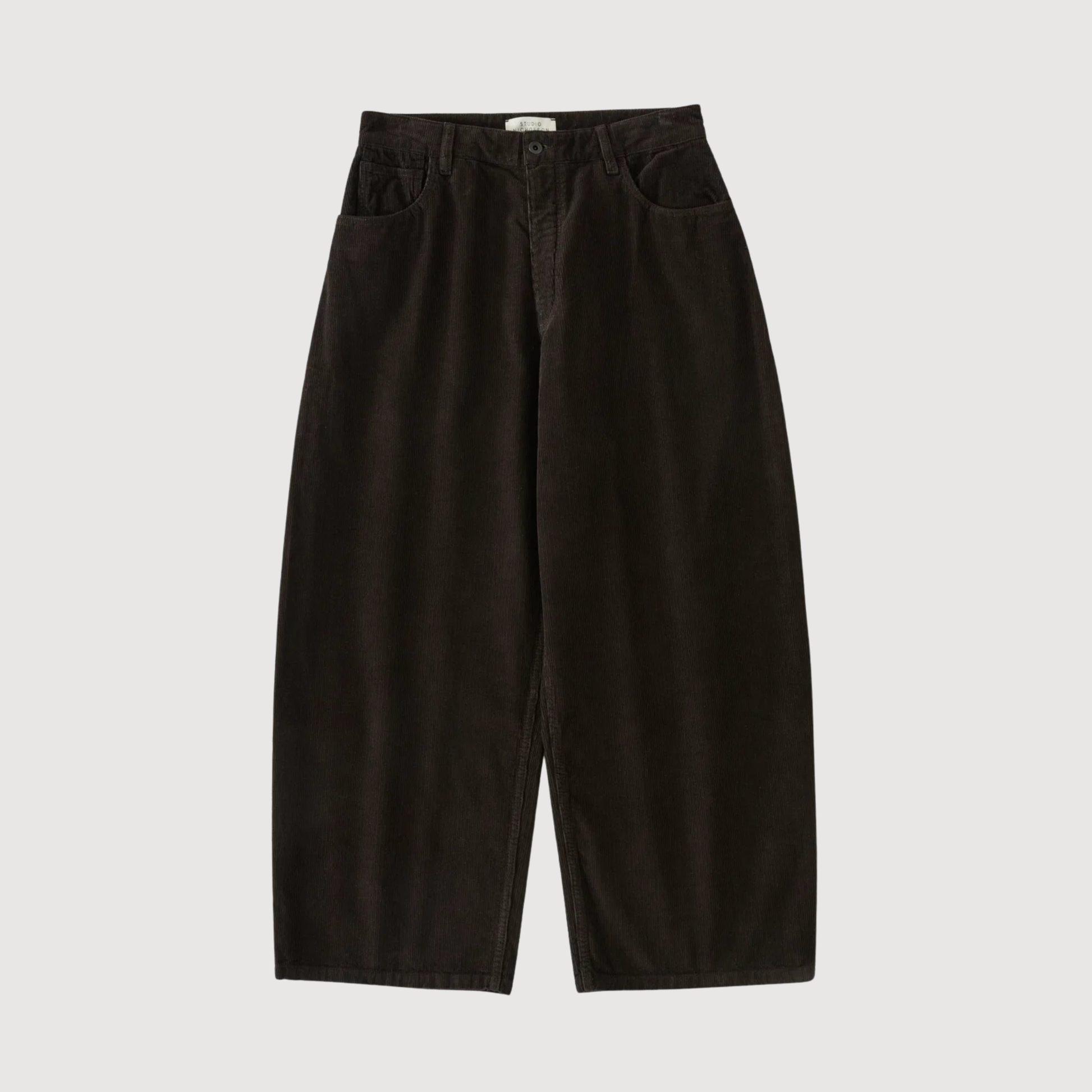 STUDIO NICHOLSON - Paolo Corduroy Wide Leg Pant Coffee