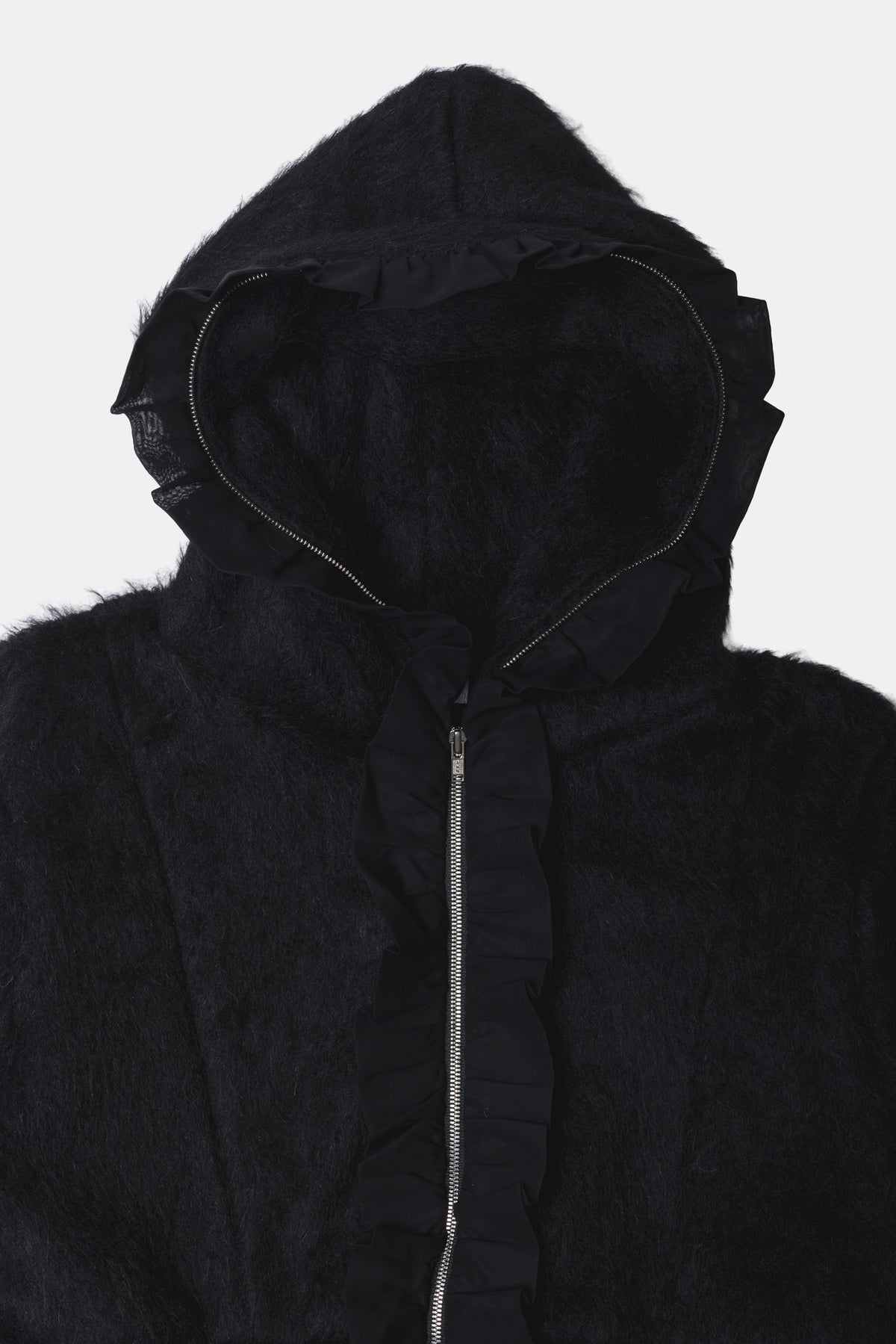 TANAKA - Combi hoodie shaggy black