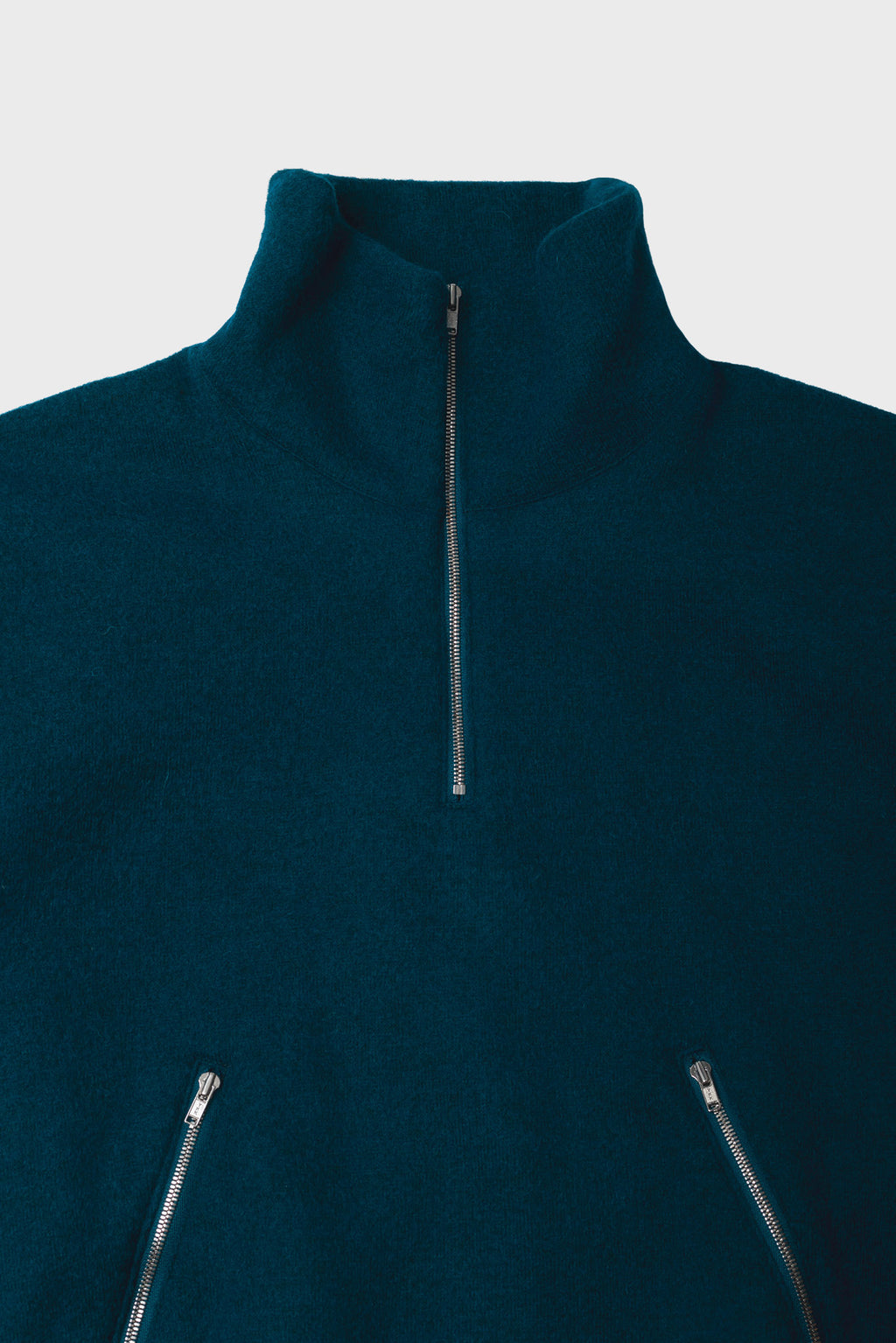 TANAKA - Fleece pullover peacock