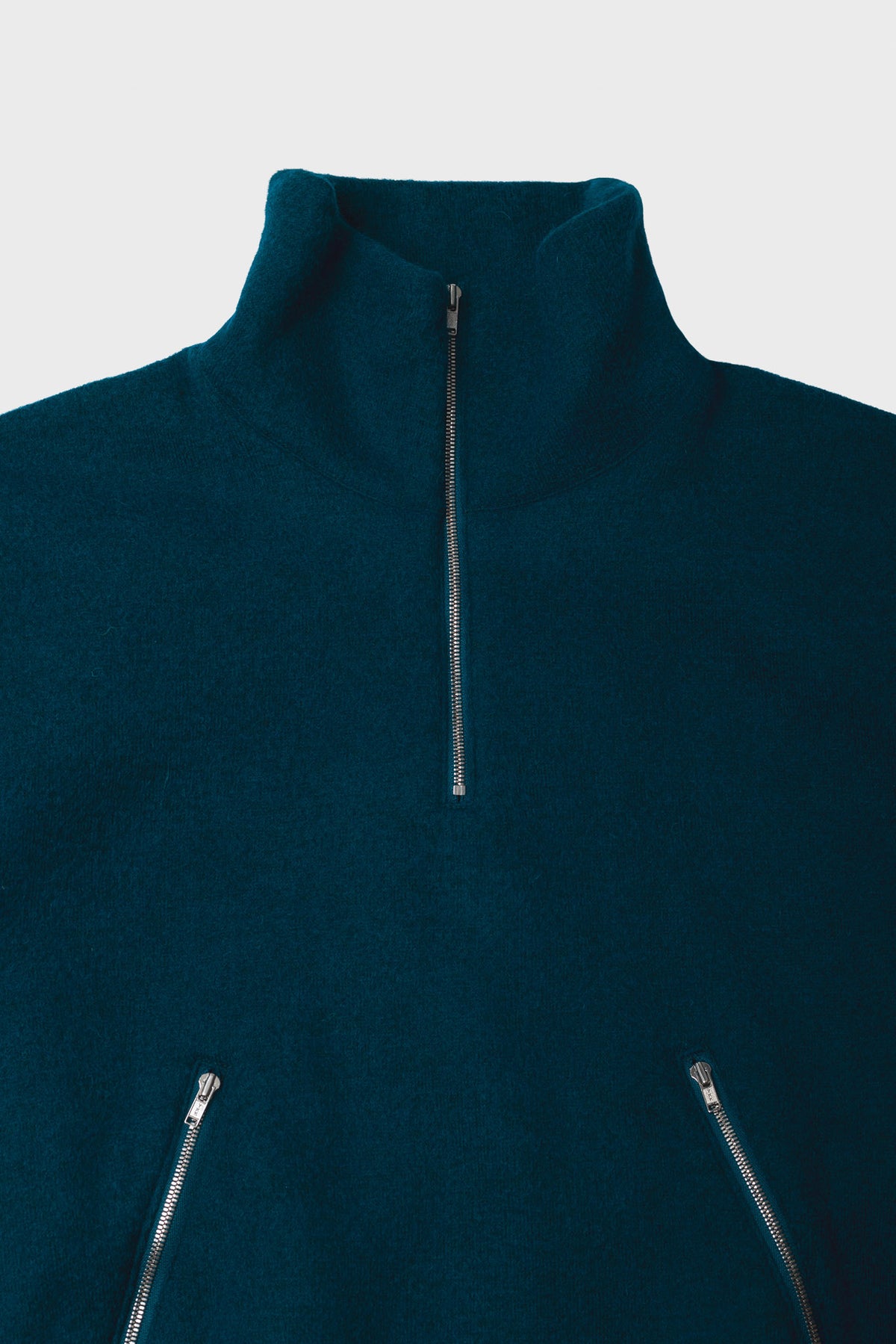 TANAKA - Fleece pullover peacock