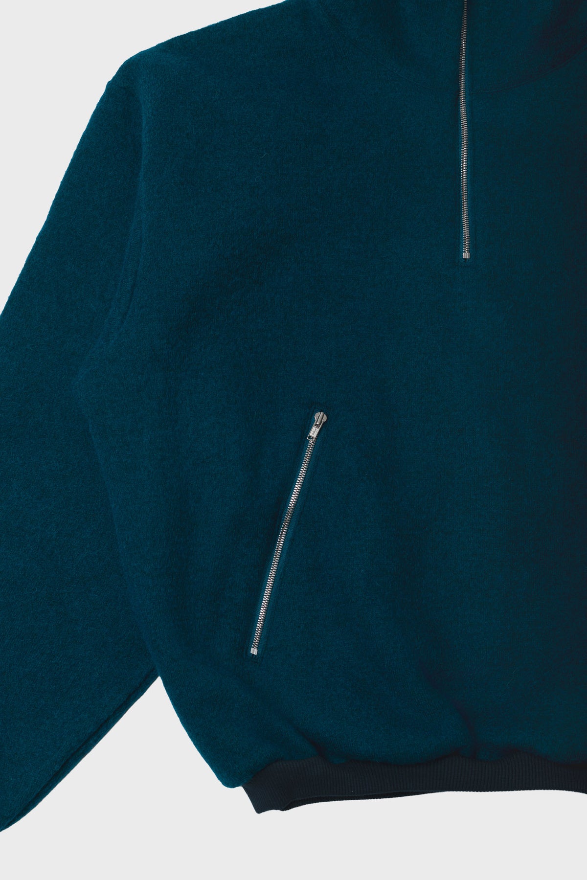 TANAKA - Fleece pullover peacock