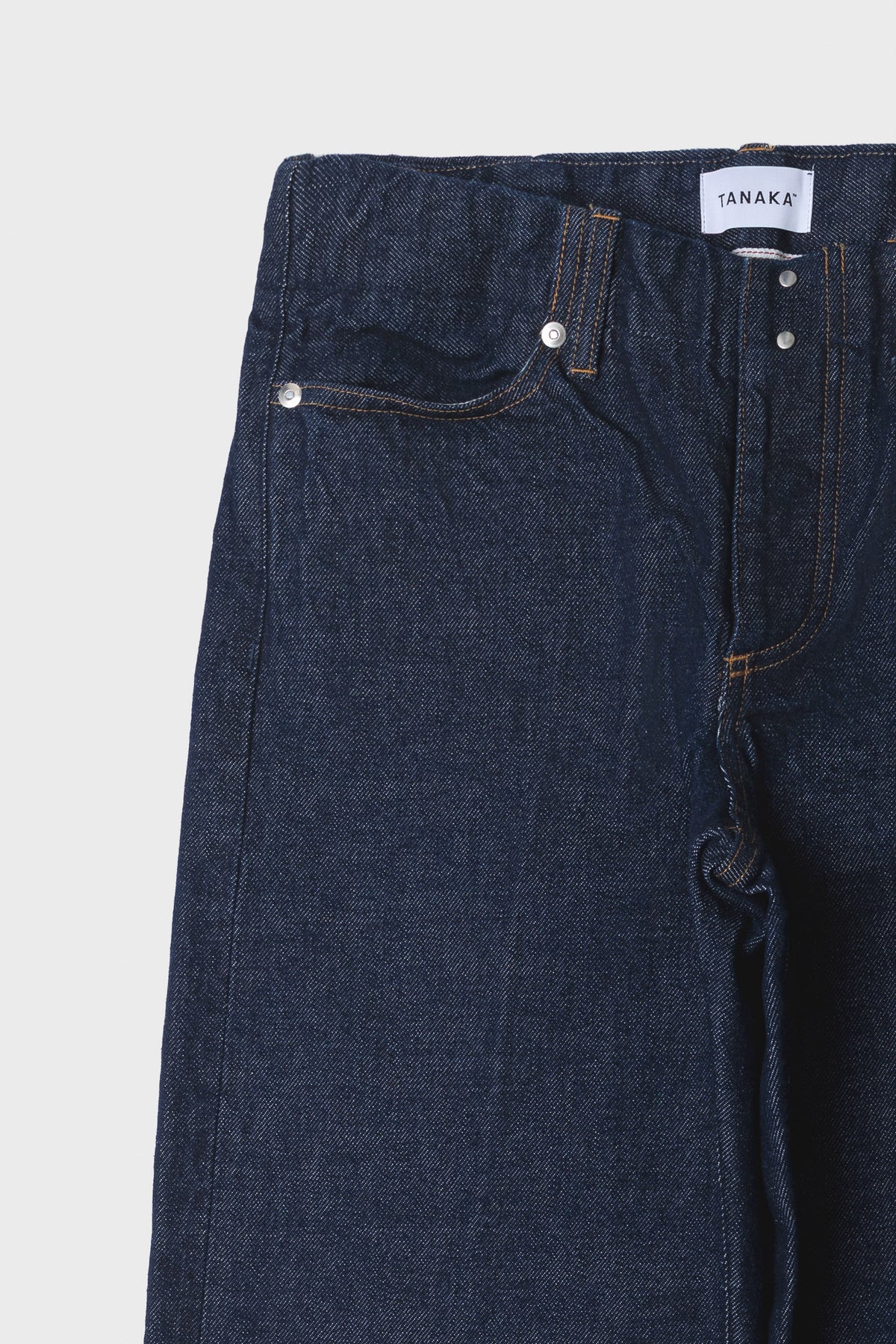 TANAKA - The jean trousers low rise rinse blue