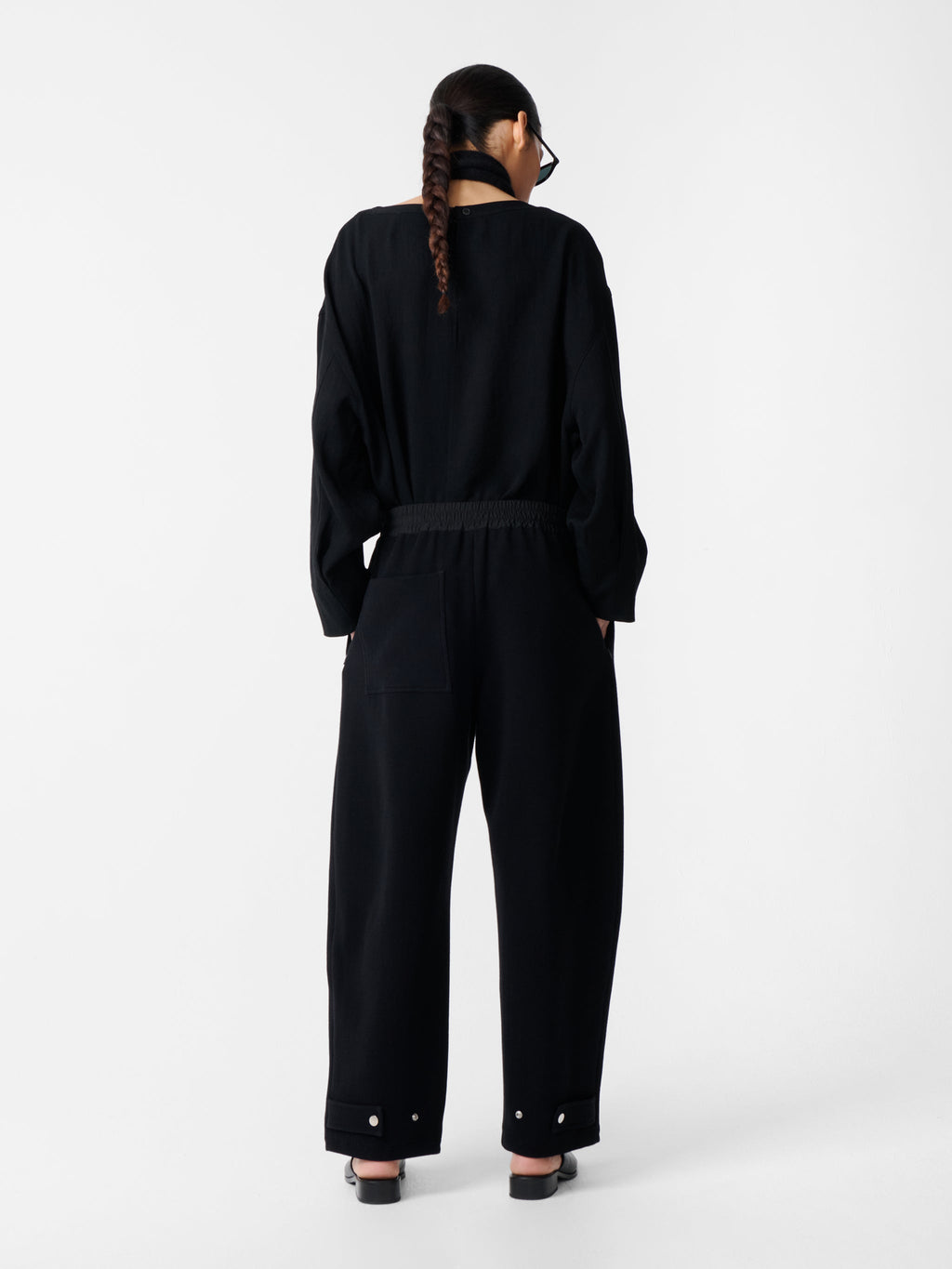 STUDIO NICHOLSON - Pant thalo black STUDIO NICHOLSON