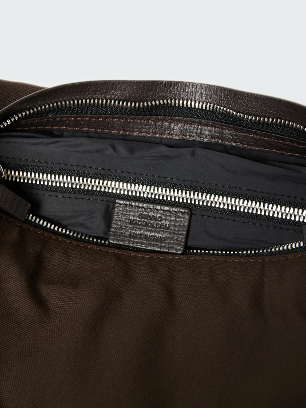 STUDIO NICHOLSON - Bag transit bag astro nylon cocoa STUDIO NICHOLSON