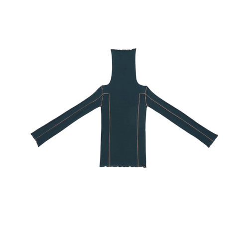 BASERANGE - Omato Turtleneck Hirsu green