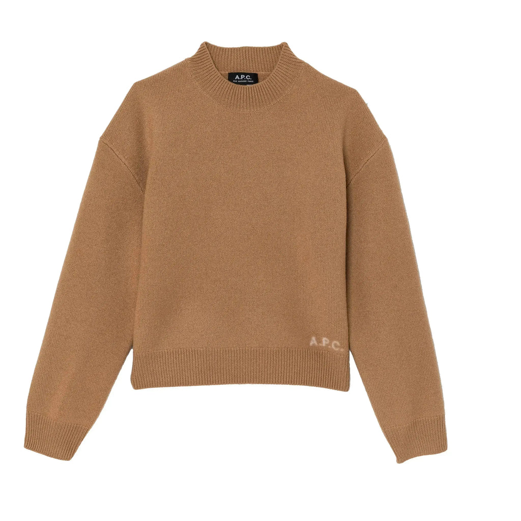 APC - Pull col rond beige APC