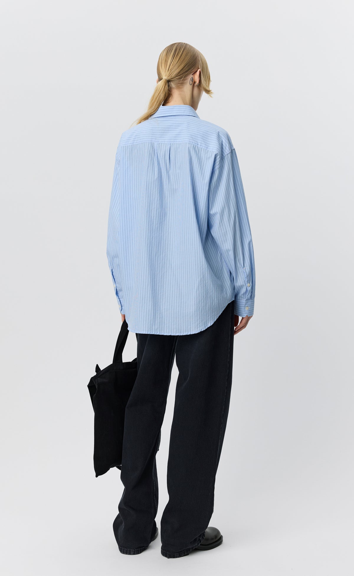 MFPEN - Womens generous shirt Assistant stripe