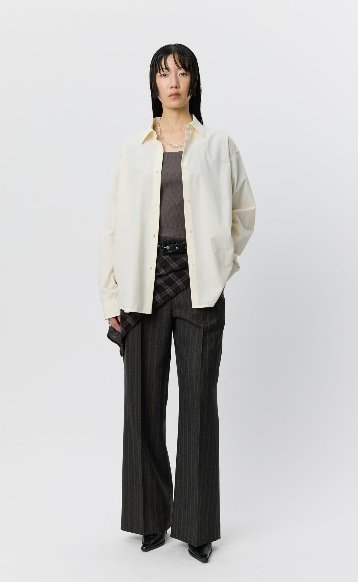 MFPEN - Womens generous shirt Broken white