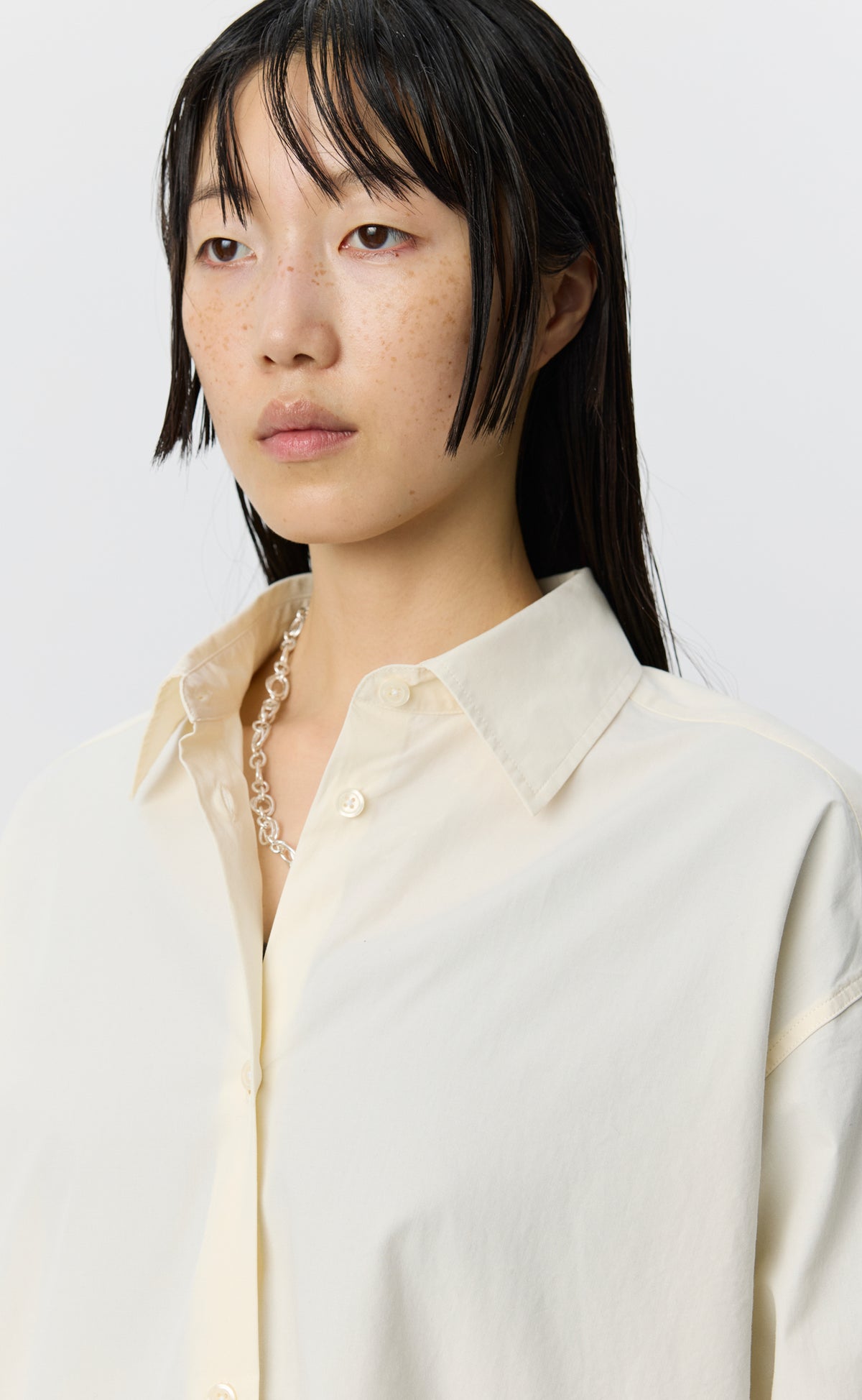 MFPEN - Womens generous shirt Broken white