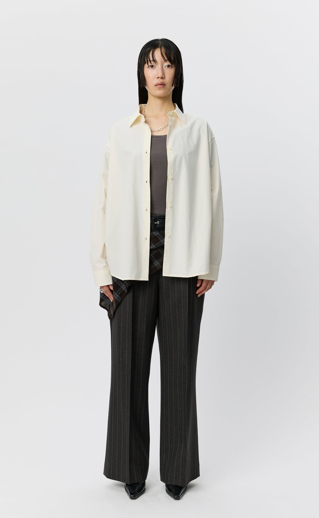MFPEN - Womens generous shirt Broken white