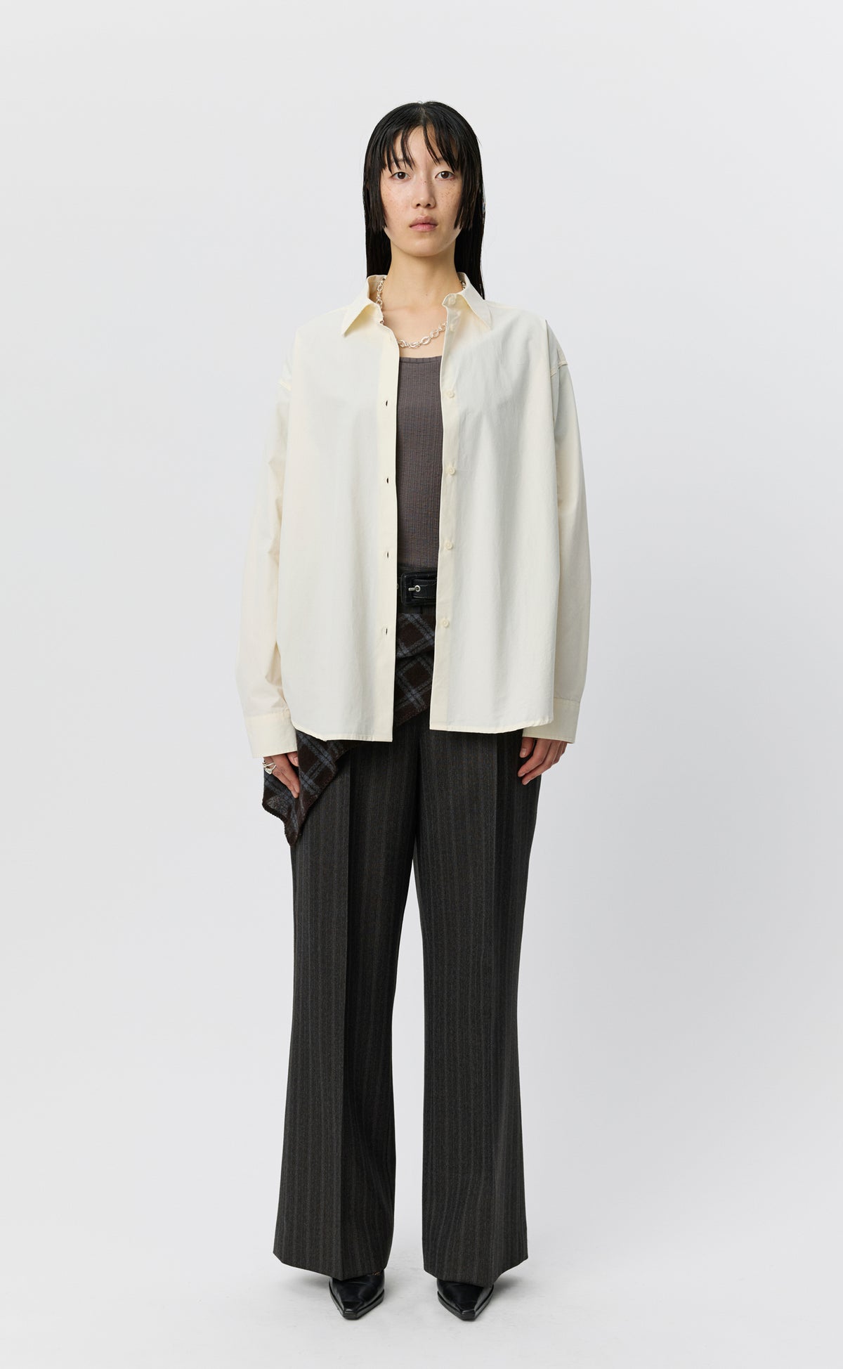 MFPEN - Womens generous shirt Broken white