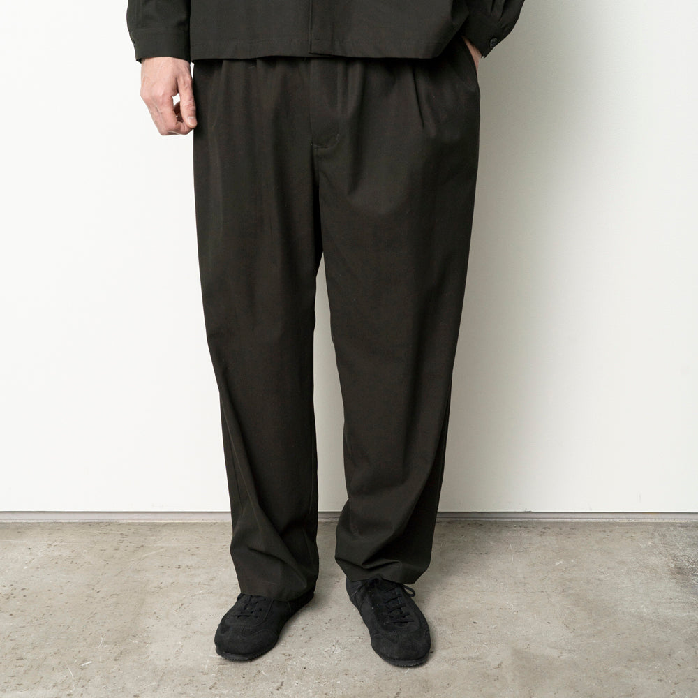 Still by hand - Cotton twill easy pants Khaki brown PT06263OS