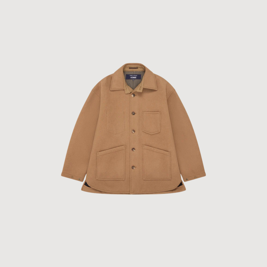 CDG - Men's bonded wool jacket camel
