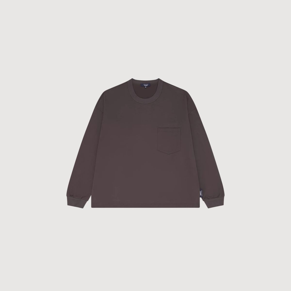CDG - Men's long sleevepocket t-shirt mocha